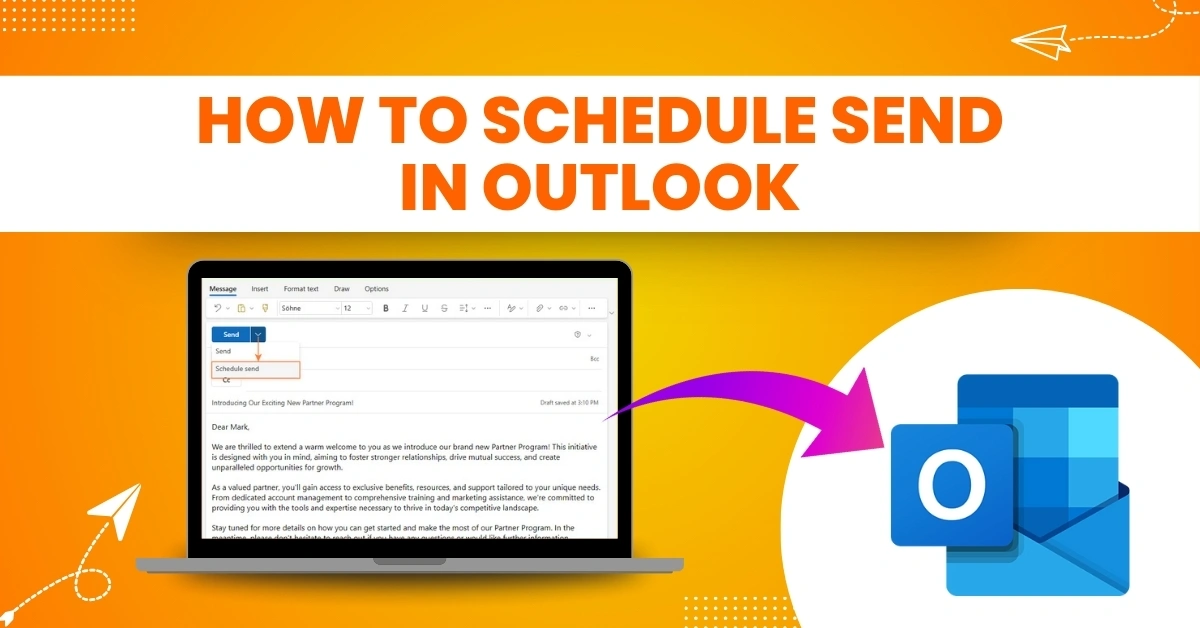 scheduling Send in Outlook