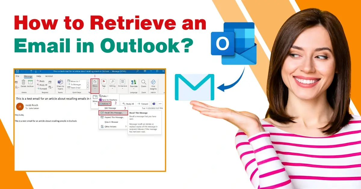 How to Retrieve an Email in Outlook