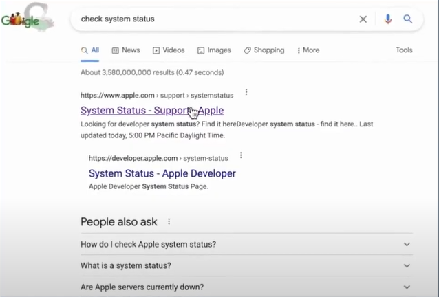 check-the-system-status
