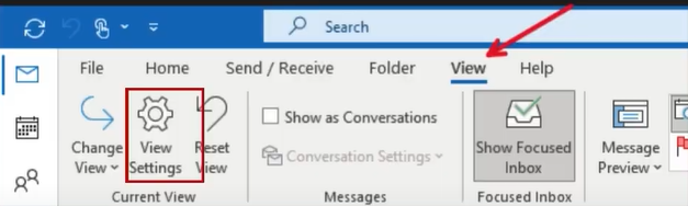 select-the-option-view-settings