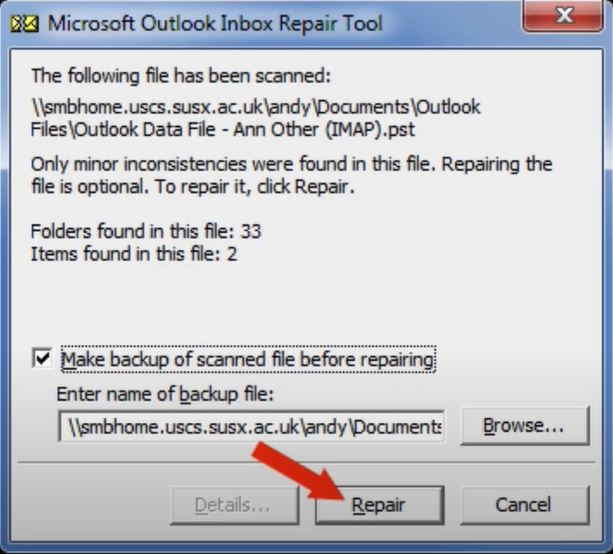 choose-the-repair-button