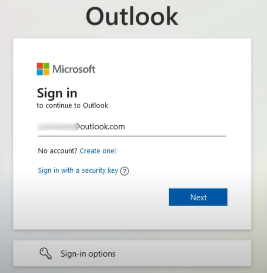 try to access your account