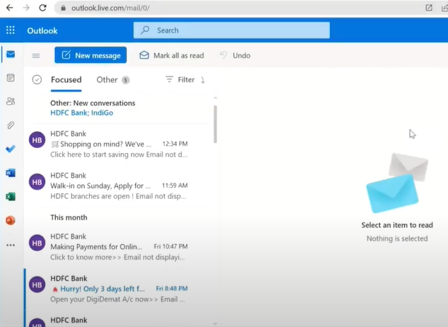 signing into your Outlook account