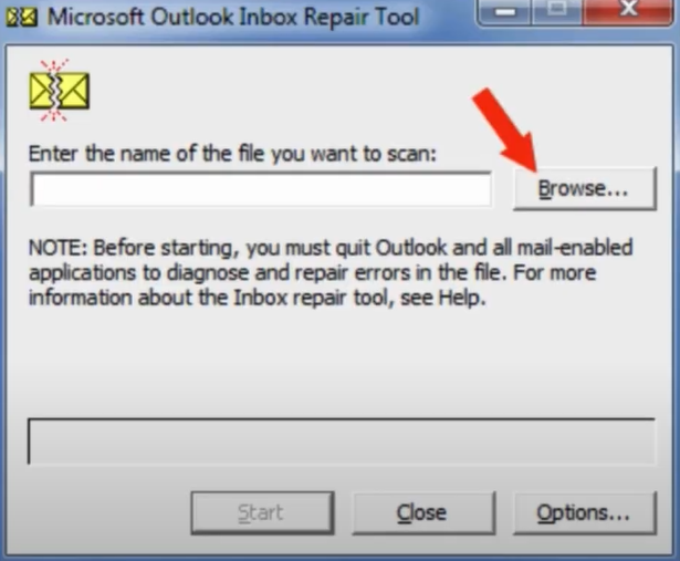 select browse option
