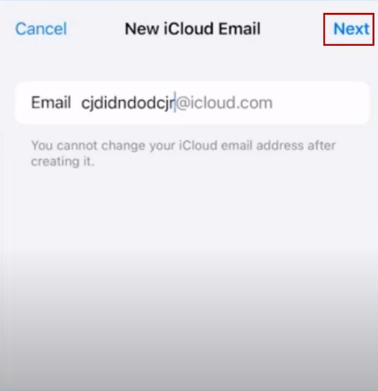 Tap on the next option