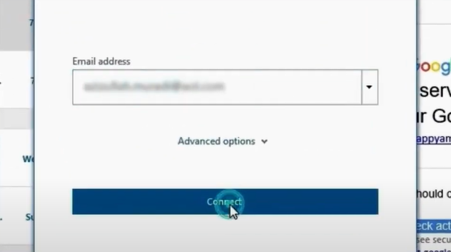 Click on connect