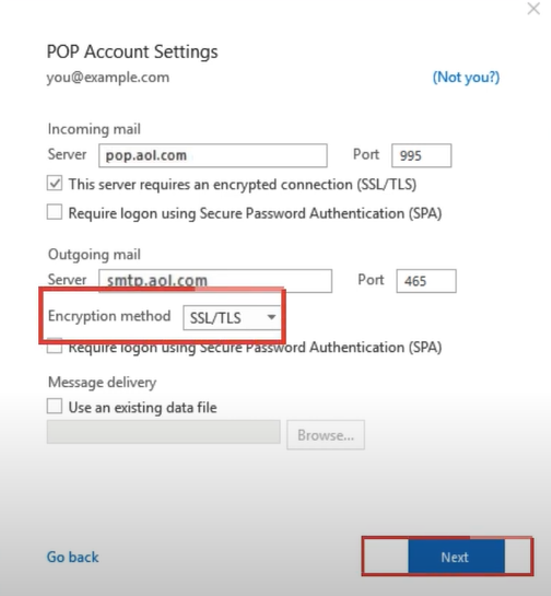 Select SSL-TLS