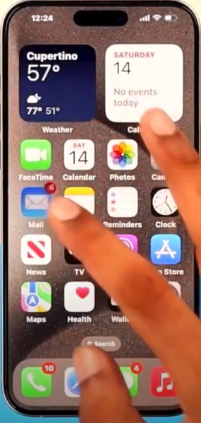 Tap on the mail icon