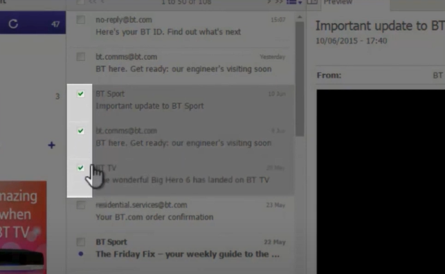 Select Spam Emails