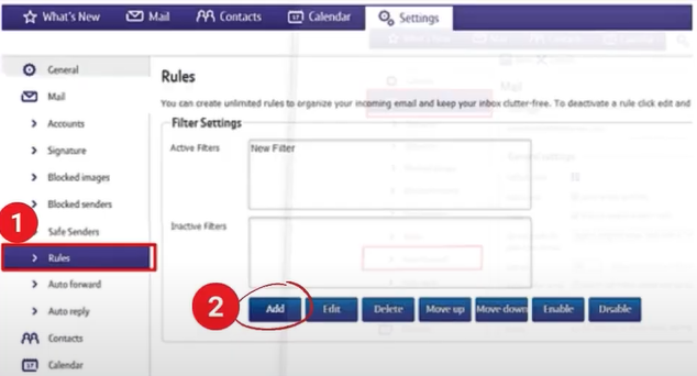 Select Rules Folder