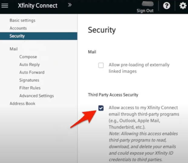 Check third party access