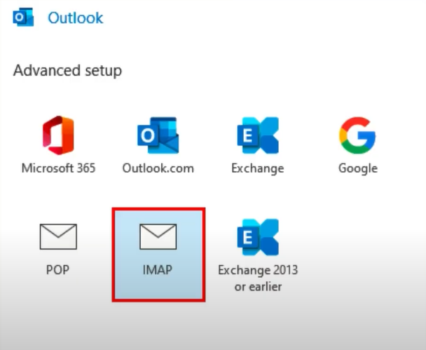 Select IMAP Option