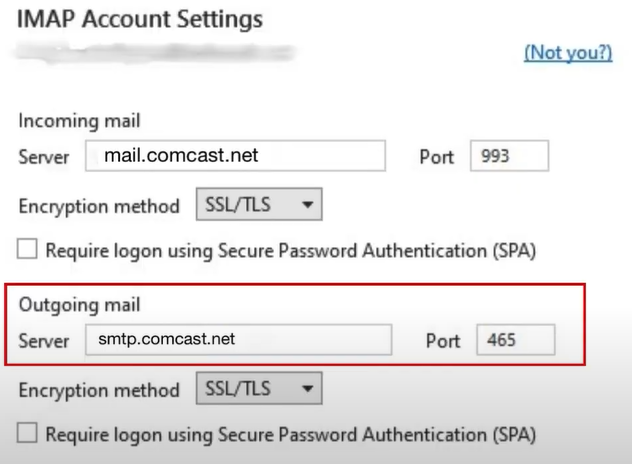 Ensure the outgoing server email