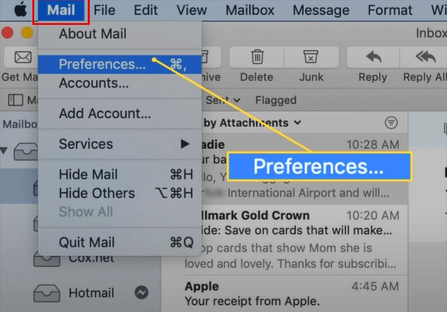 Select Preferences