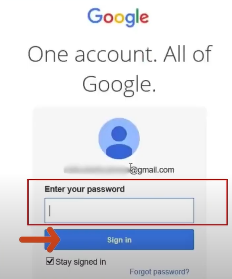 Choose Sign in