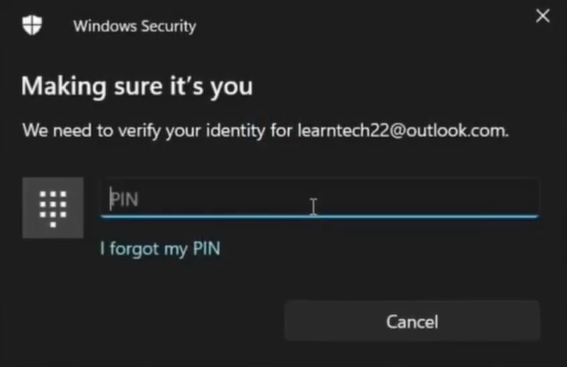 Enter The Pin