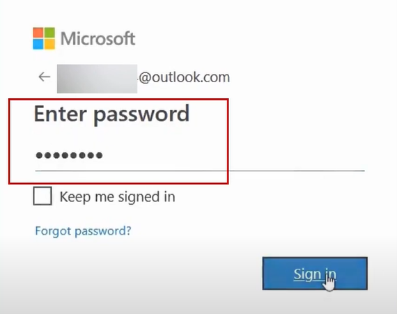 Choose sign-in option