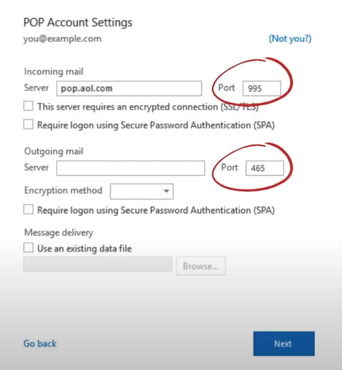 Change Port Numbers