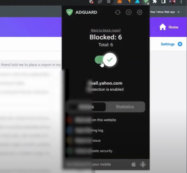 Turn on the ad blocker