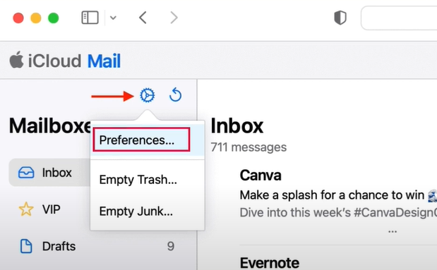 Select Preferences