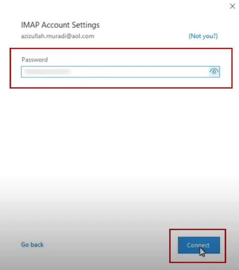 Click on the Connect Option