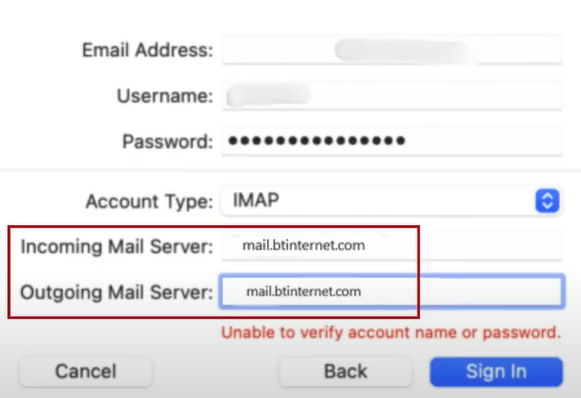 Set Incoming and Outgoing Email server