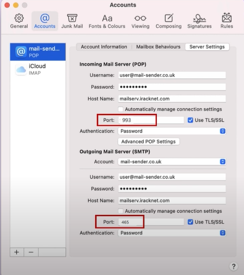 Check Incoming and Outgoing Ports