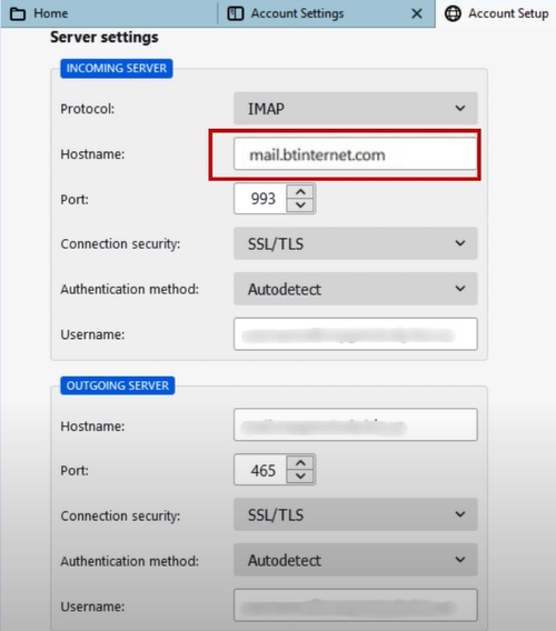 Set the protocol to IMAP