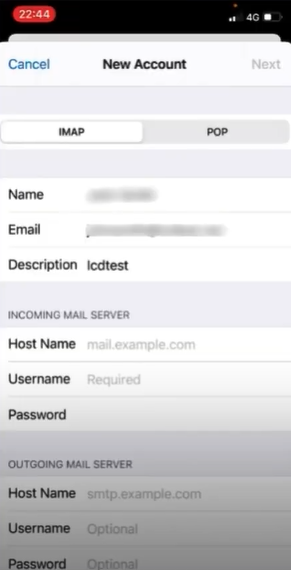 Configure settings manually