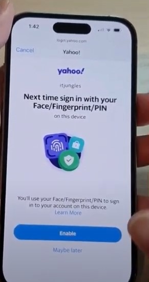 sign-in method or skip this step for now