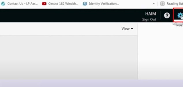 right side of the screen to open settings