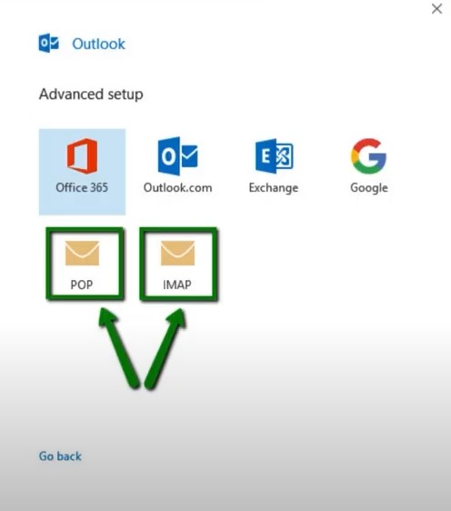 IMAP or POP option