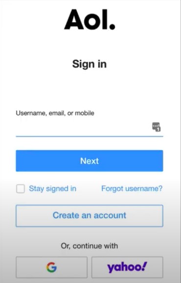 AOL Mail account