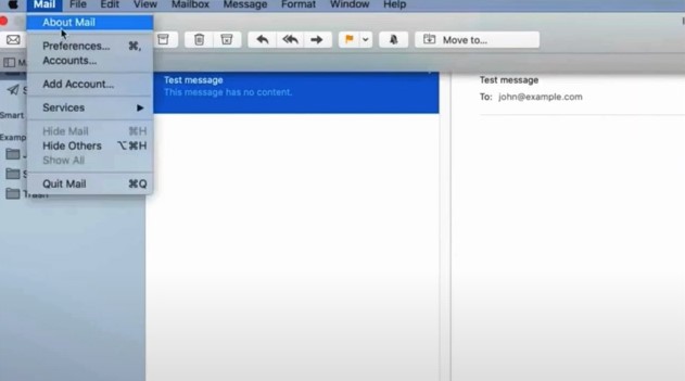 top left side of the screen and click Mail