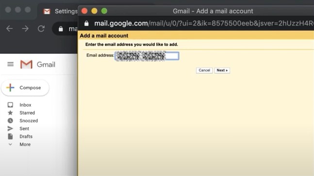 Xfinity email address and click Next