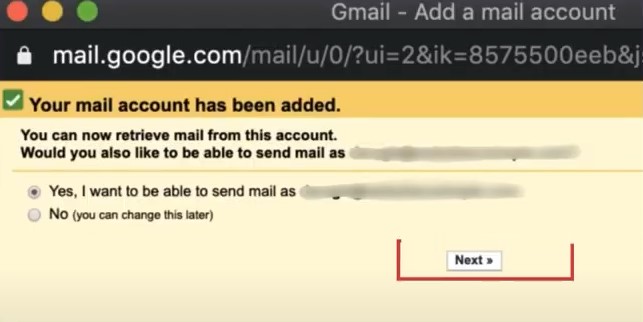 You mail has been added