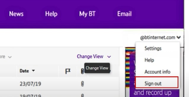 Click on the dropdown menu 