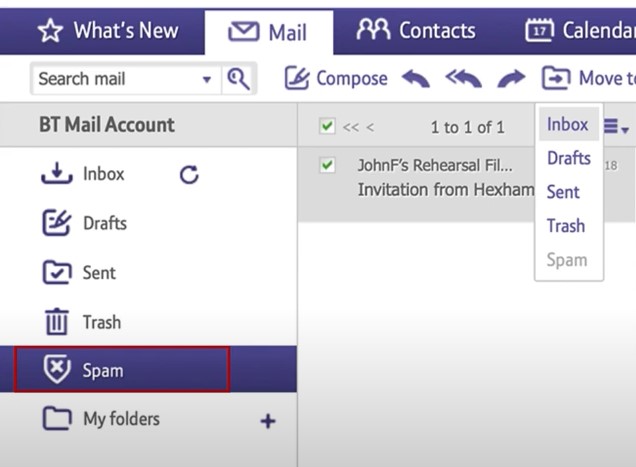 BT Mail account
