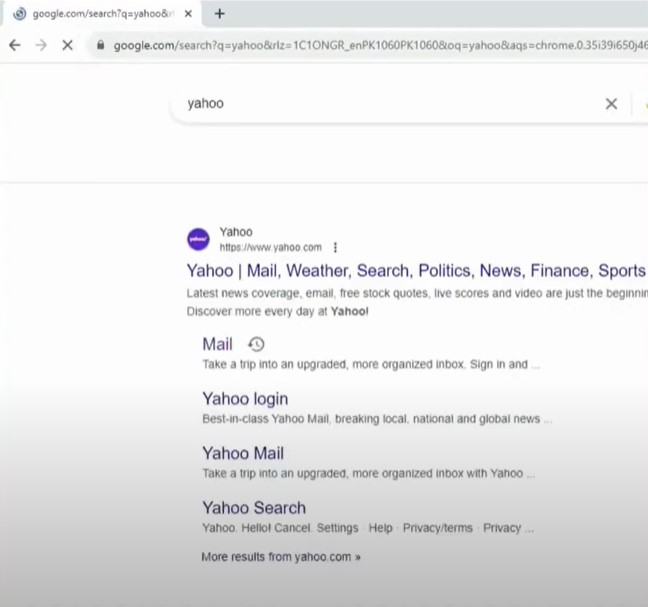 web browser and navigate