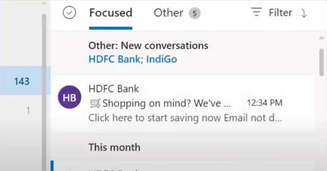 go to the inbox