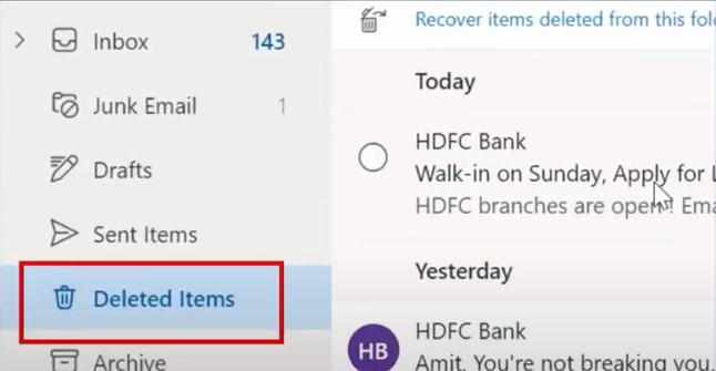 recover a permanently deleted email