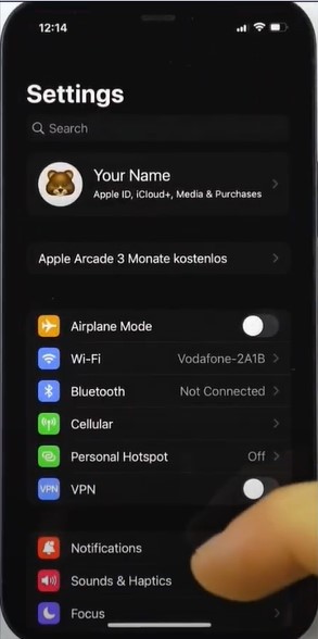 your phone, scroll and tap on Mail