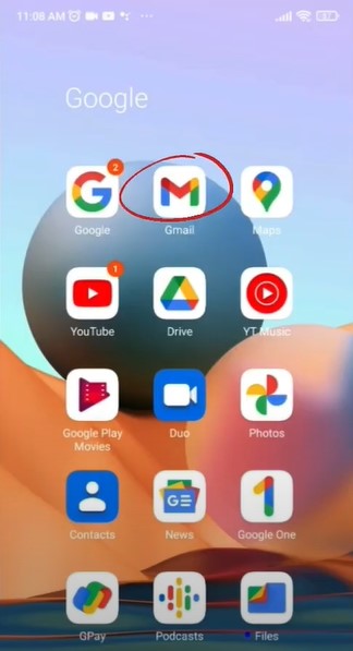 email app on your device