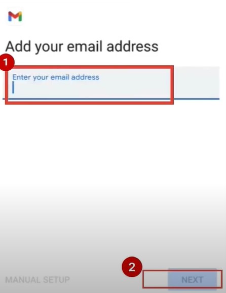 Xfinity email address and tap Next