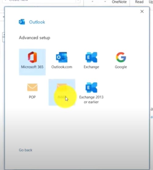 Select IMAP/POP, 