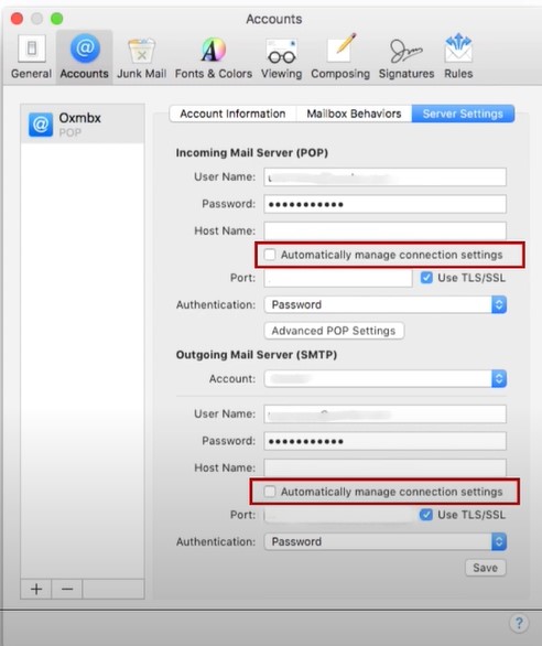 Uncheck Automatically Manage Connection