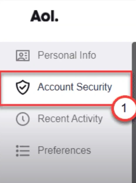 Select Account Info and go to Account Security
