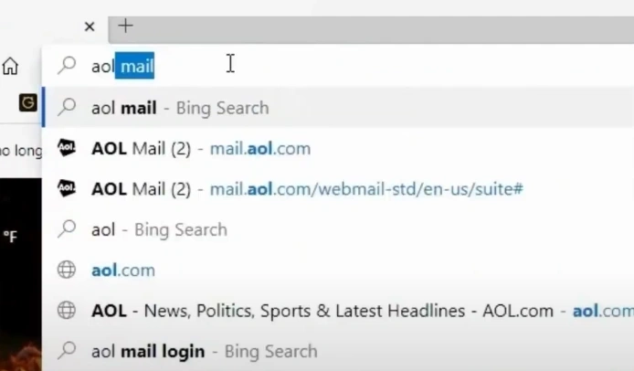 Open any web browser on your device