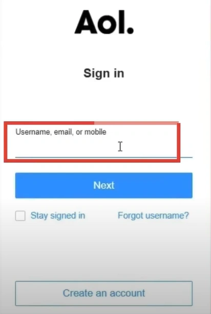 Sign into your account