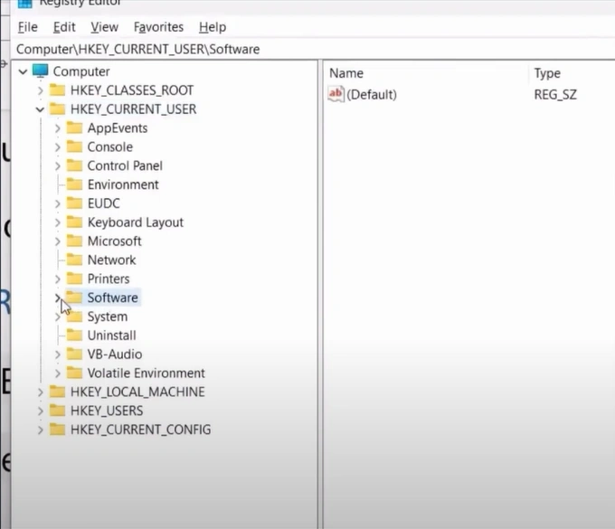 Expand the Software folder